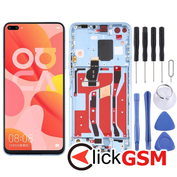 Piesa Display Cu Touchscreen Si Rama Blue Huawei Nova 6 5g 302t