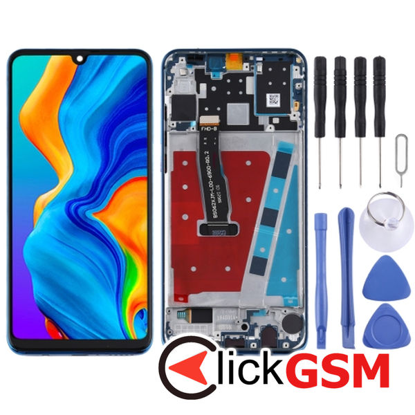 Piesa Piesa Display Cu Touchscreen Si Rama Blue Huawei P30 Lite 2f6i