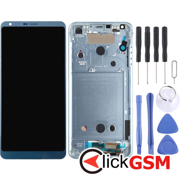 Piesa Display Cu Touchscreen Si Rama Blue Lg G6 26ab