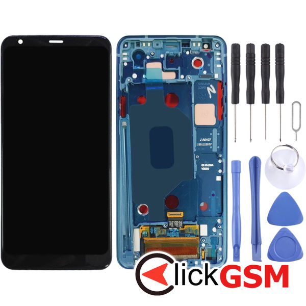 Piesa Display Cu Touchscreen Si Rama Blue Lg Stylo 4 2698