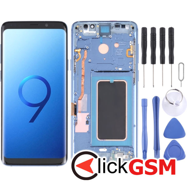 Piesa Display Cu Touchscreen Si Rama Blue Samsung Galaxy S9.plus 4ehs