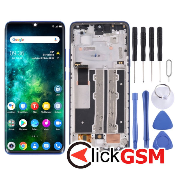 Piesa Piesa Display Cu Touchscreen Si Rama Blue Tcl 10 Plus 4oue