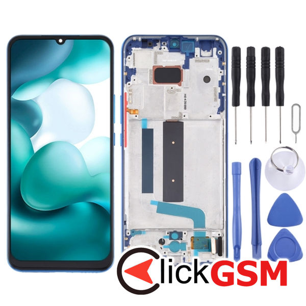 Piesa Piesa Display Cu Touchscreen Si Rama Blue Xiaomi Mi 10 Lite 5g 260f