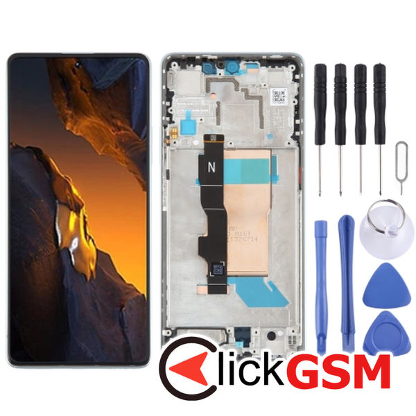 Piesa Display Cu Touchscreen Si Rama Blue Xiaomi Poco F5 49a2