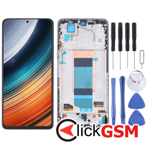 Piesa Display Cu Touchscreen Si Rama Blue Xiaomi Redmi K40s 25yu