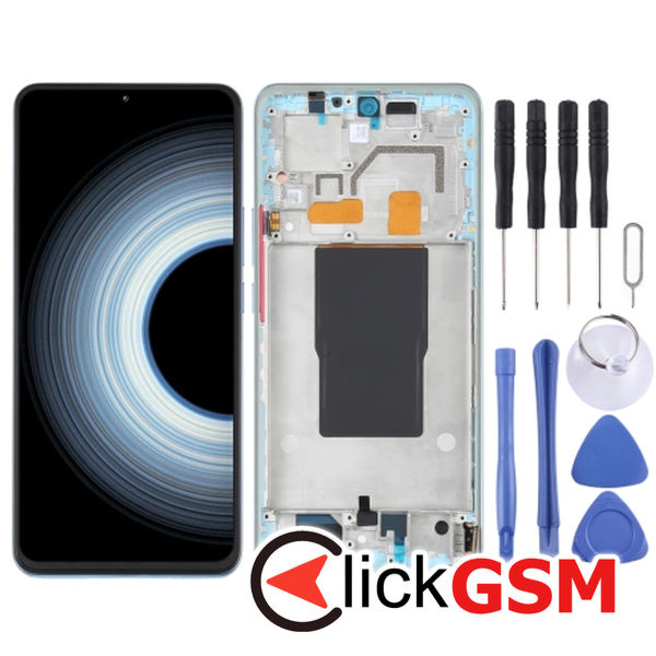 Piesa Display Cu Touchscreen Si Rama Blue Xiaomi Redmi K50 Ultra 2ux6