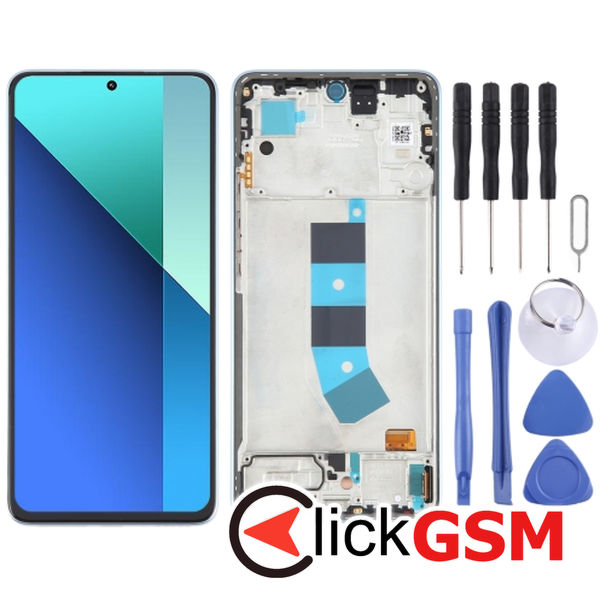 Piesa Display Cu Touchscreen Si Rama Blue Xiaomi Redmi Note 13 4g 49a6