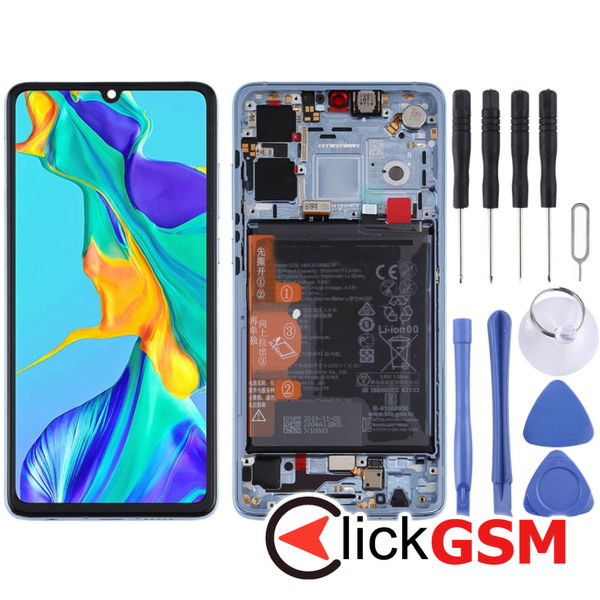 Piesa Display Cu Touchscreen Si Rama Crystal Huawei P30 23t8