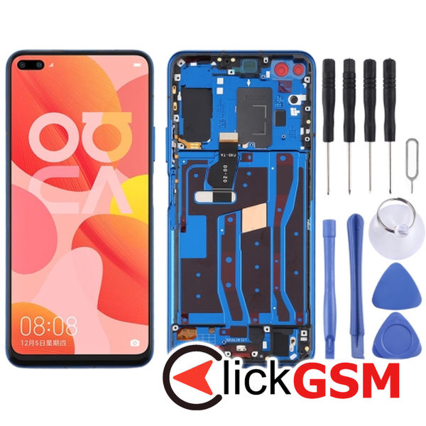 Piesa Display Cu Touchscreen Si Rama Dark Blue Huawei Nova 6 4ne1