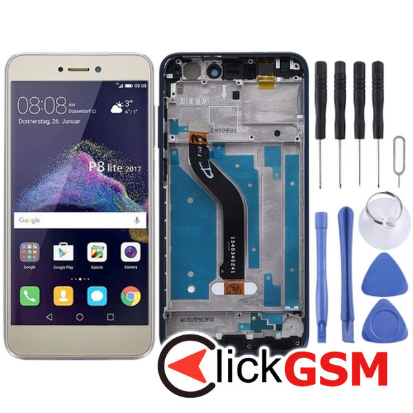 Piesa Display Cu Touchscreen Si Rama Gold Honor 8 Lite 2f3z