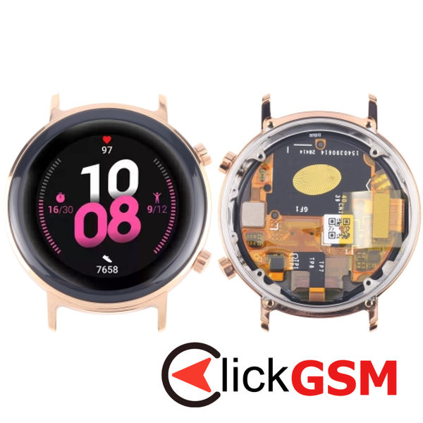 Piesa Display Cu Touchscreen Si Rama Gold Huawei Watch Gt2 42mm 23ku