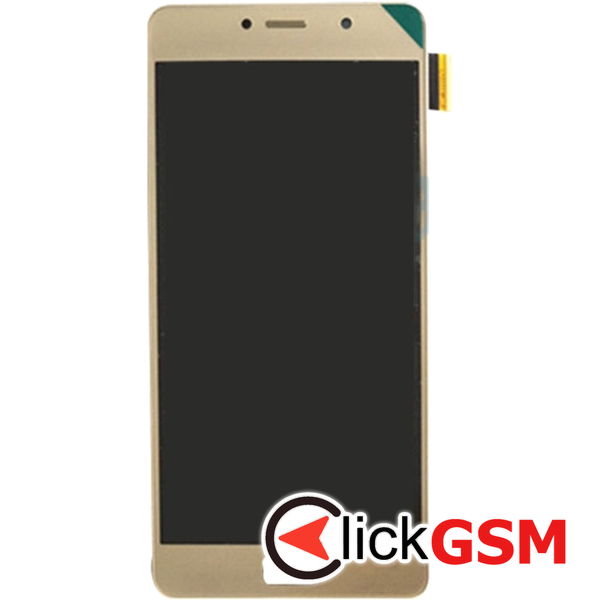 Piesa Piesa Display Cu Touchscreen Si Rama Gold Lenovo Vibe P2 240k