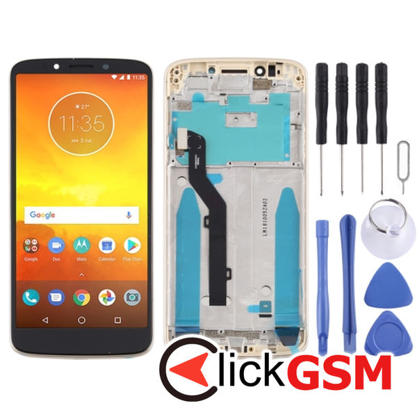 Piesa Piesa Display Cu Touchscreen Si Rama Gold Motorola Moto E5 22sk