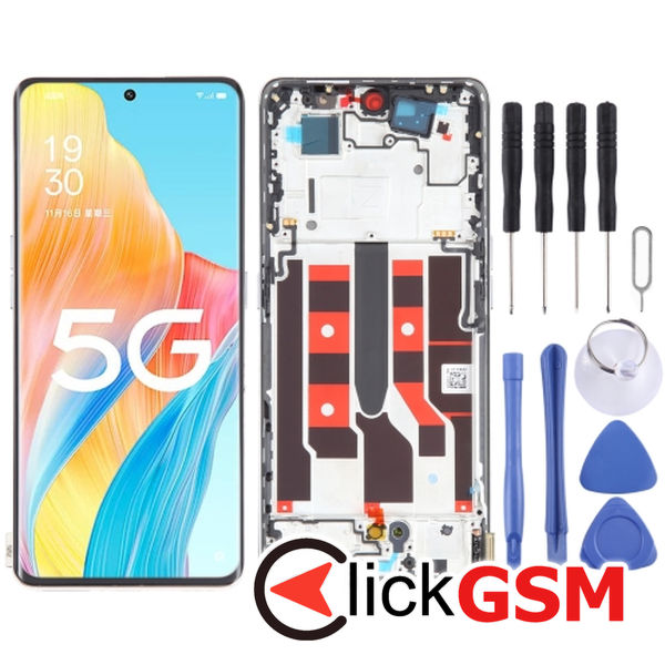 Piesa Display Cu Touchscreen Si Rama Gold Oppo A1 Pro 2to4