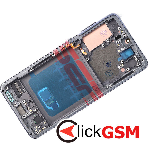 Piesa Display Cu Touchscreen Si Rama Gray Samsung Galaxy S21 5g 4l03