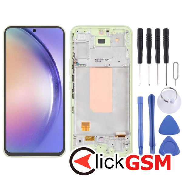 Piesa Display Cu Touchscreen Si Rama Green Samsung Galaxy A54 5g 4o40