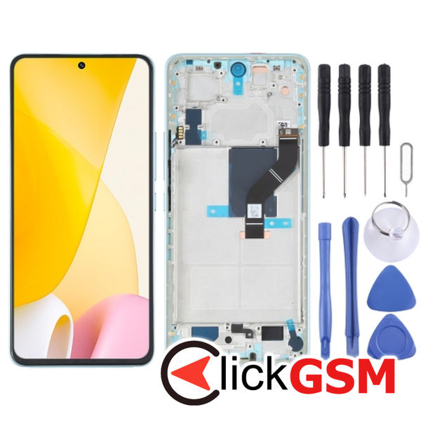 Piesa Display Cu Touchscreen Si Rama Green Xiaomi 12 Lite 2uws