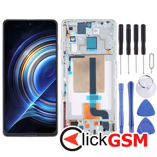 Piesa Display Cu Touchscreen Si Rama Green Xiaomi Redmi K50 25ys