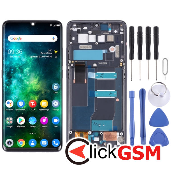 Piesa Display Cu Touchscreen Si Rama Grey Tcl 10 Plus 21lm