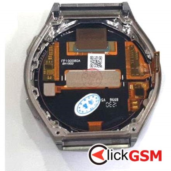 Piesa Display Cu Touchscreen Si Rama Gri Huawei Watch Gt2e 46mm 2j4t