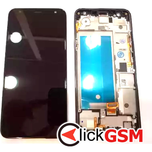 Piesa Display Cu Touchscreen Si Rama Gri Lg K40 1hei