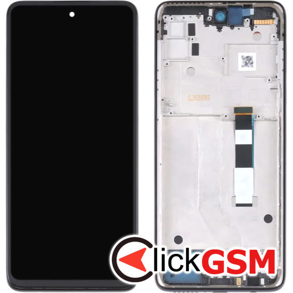 Piesa Display Cu Touchscreen Si Rama Gri Motorola Moto G 5g 4ro4