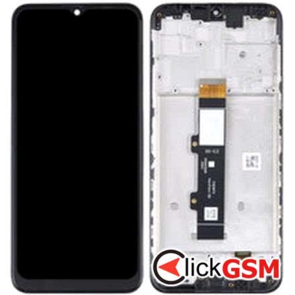 Piesa Display Cu Touchscreen Si Rama Gri Motorola Moto G10 1sw0