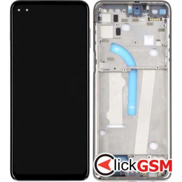 Piesa Piesa Display Cu Touchscreen Si Rama Gri Motorola Moto G100 1sw1