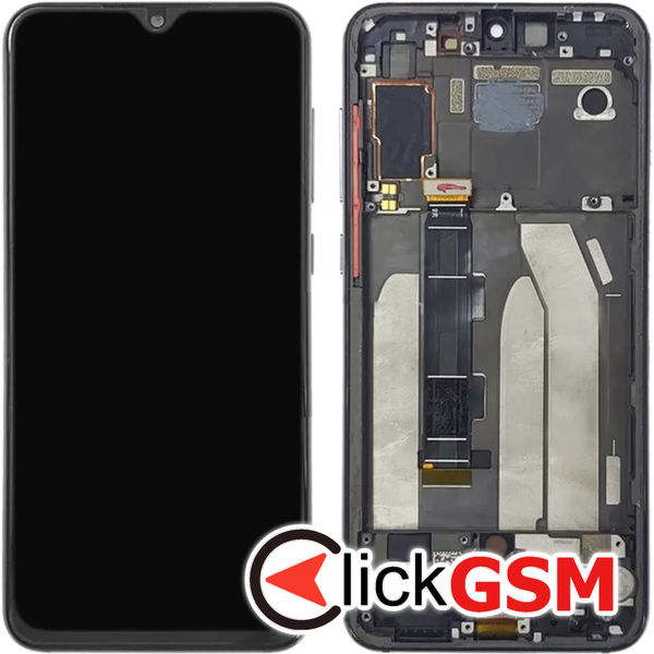 Piesa Display Cu Touchscreen Si Rama Gri Xiaomi Mi 9 Se 4wfa