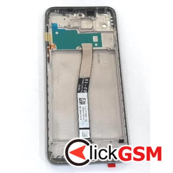 Piesa Display Cu Touchscreen Si Rama Gri Xiaomi Redmi Note 9s 3aj8