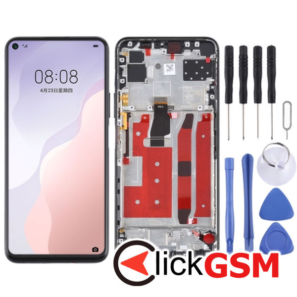 Piesa Display Cu Touchscreen Si Rama Huawei Nova 7 Se 5g 2us6