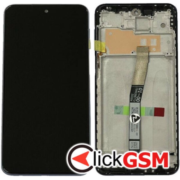 Piesa Display Cu Touchscreen Si Rama Intunecat Xiaomi Redmi Note 9s 349u