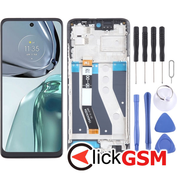 Piesa Display Cu Touchscreen Si Rama Motorola Moto G62 5g 3fyg