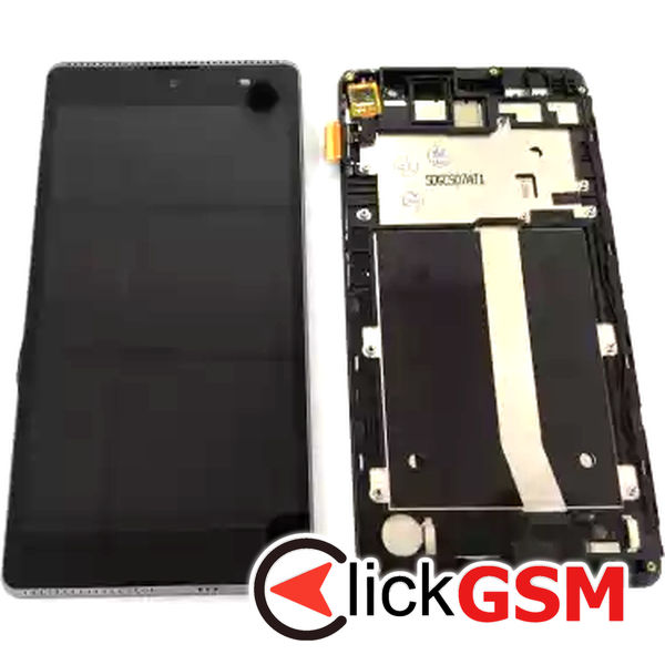 Piesa Display Cu Touchscreen Si Rama Mov Wiko Robby 3783