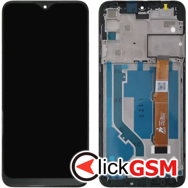 Piesa Piesa Display Cu Touchscreen Si Rama Negru Alcatel 1s 2020 24i7