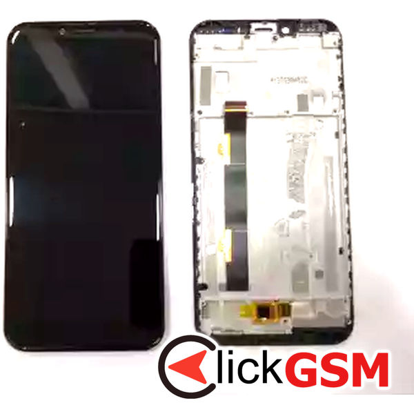 Piesa Piesa Display Cu Touchscreen Si Rama Negru Alcatel 1s 2mjb