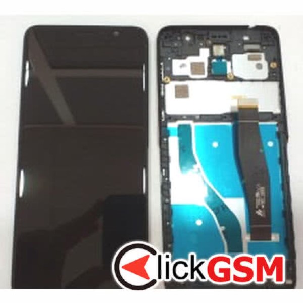 Piesa Piesa Display Cu Touchscreen Si Rama Negru Alcatel 1x 2019 2n9b