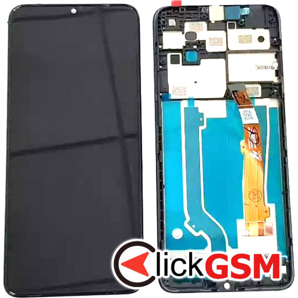 Piesa Display Cu Touchscreen Si Rama Negru Alcatel 3x 2020 2qvz