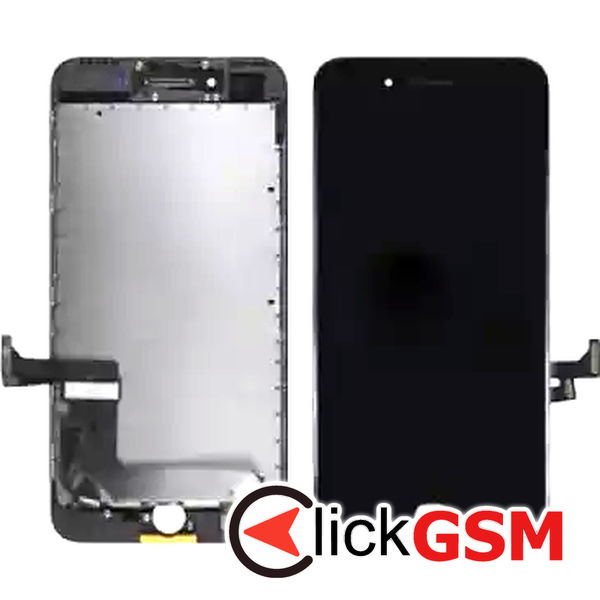 Piesa Display Cu Touchscreen Si Rama Negru Apple Iphone 7 Plus Oul