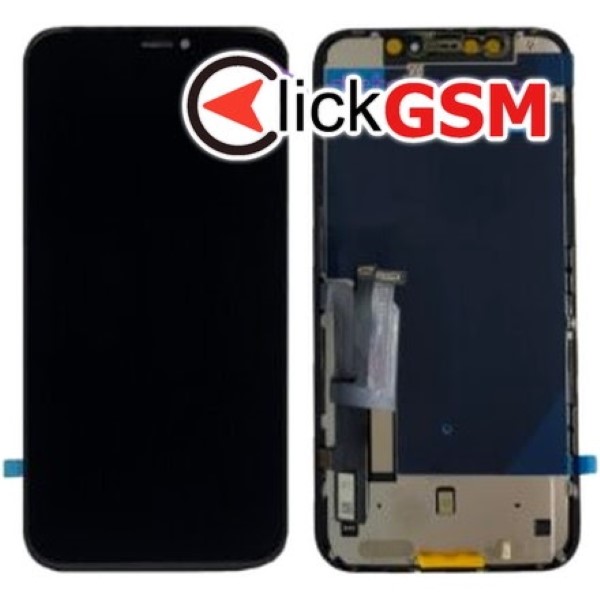 Piesa Display Cu Touchscreen Si Rama Negru Apple Iphone Xr Pzx