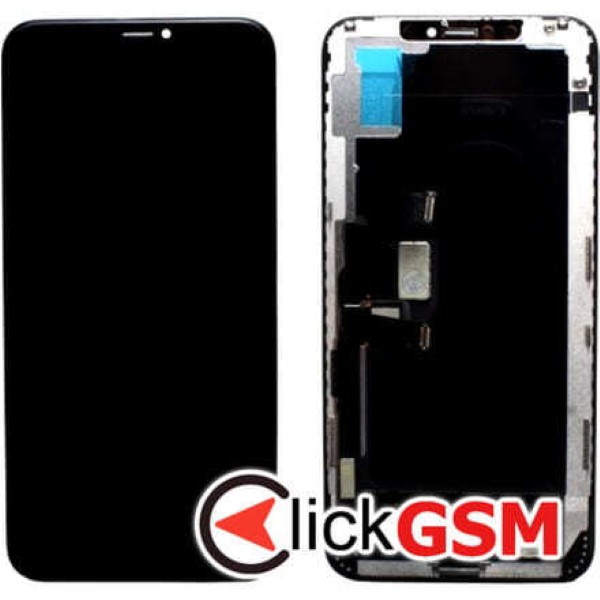 Piesa Display Cu Touchscreen Si Rama Negru Apple Iphone Xs Max Prv