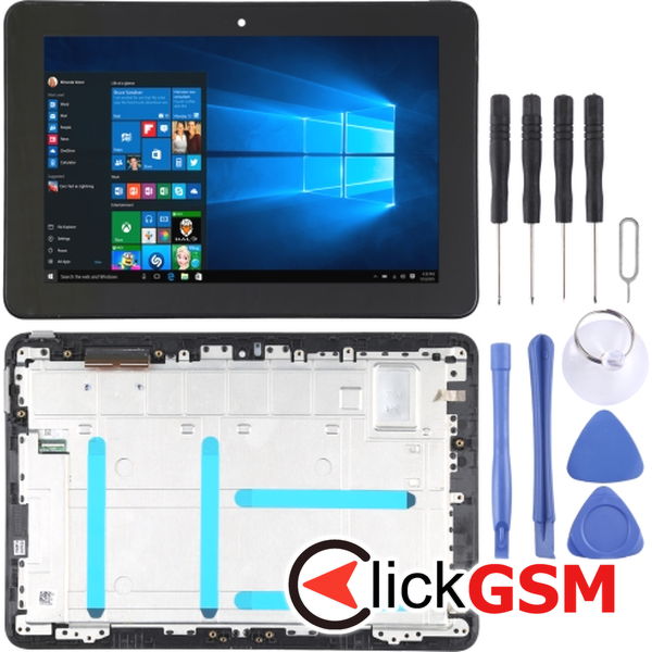 Piesa Piesa Display Cu Touchscreen Si Rama Negru Asus Transformer Book 2wof