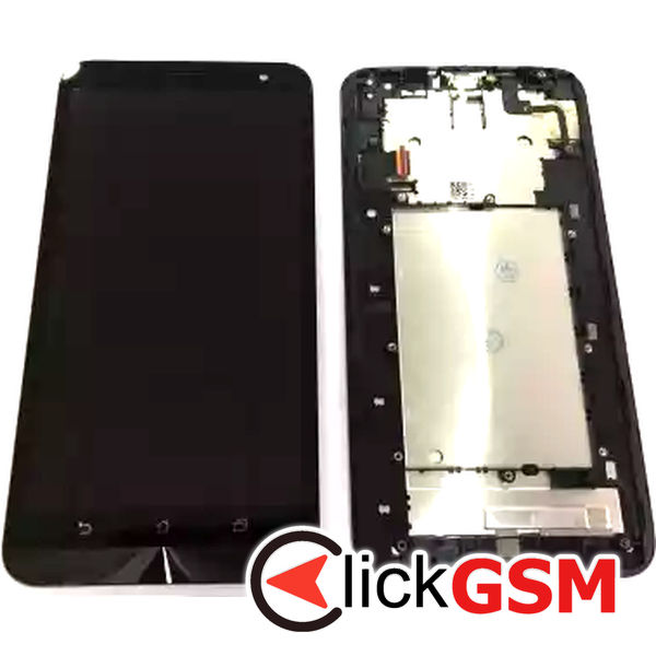 Piesa Display Cu Touchscreen Si Rama Negru Asus Zenfone 2 Laser 33as