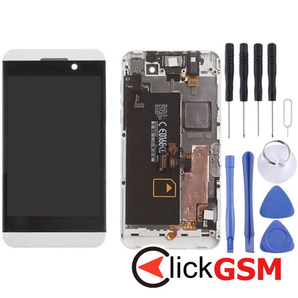 Piesa Display Cu Touchscreen Si Rama Negru Blackberry Z10 21oh