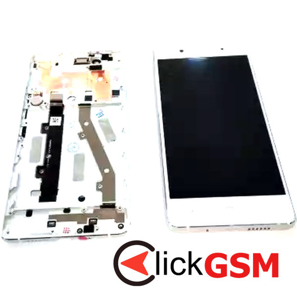 Piesa Display Cu Touchscreen Si Rama Negru Bq Aquaris X5 Plus Jq1