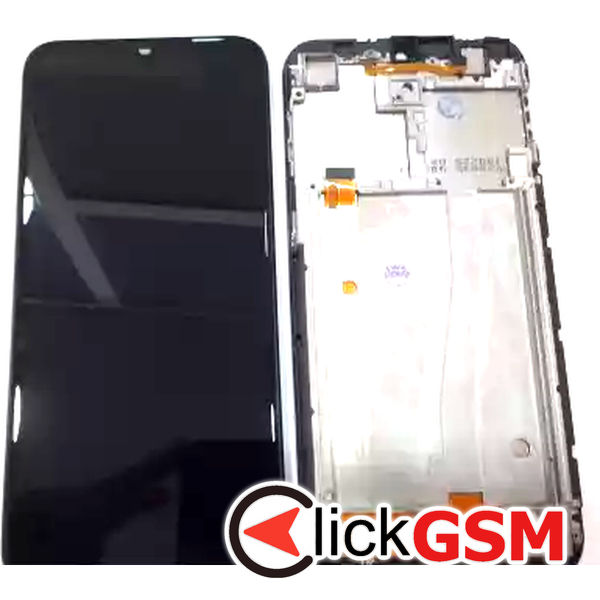 Piesa Display Cu Touchscreen Si Rama Negru Doogee Y8 2hu5