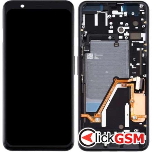 Piesa Display Cu Touchscreen Si Rama Negru Google Pixel 4 Xl 288r