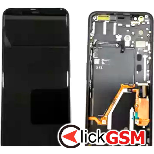 Piesa Display Cu Touchscreen Si Rama Negru Google Pixel 4 Xl 2rdm