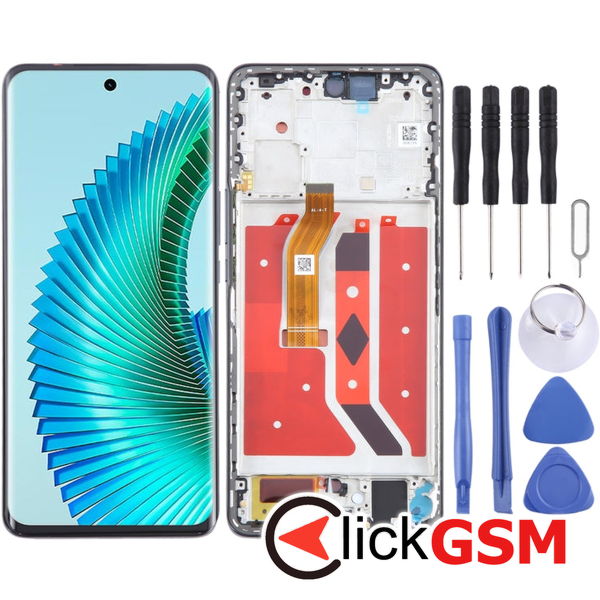 Piesa Display Cu Touchscreen Si Rama Negru Honor Magic6 Lite 5g 3g8i