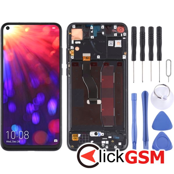 Piesa Display Cu Touchscreen Si Rama Negru Honor V20 2c7k